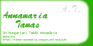 annamaria tamas business card