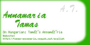 annamaria tamas business card
